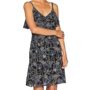 Nwt Sanctuary Rafaella Dress Tank Floral Button Down Navy Blue Size S